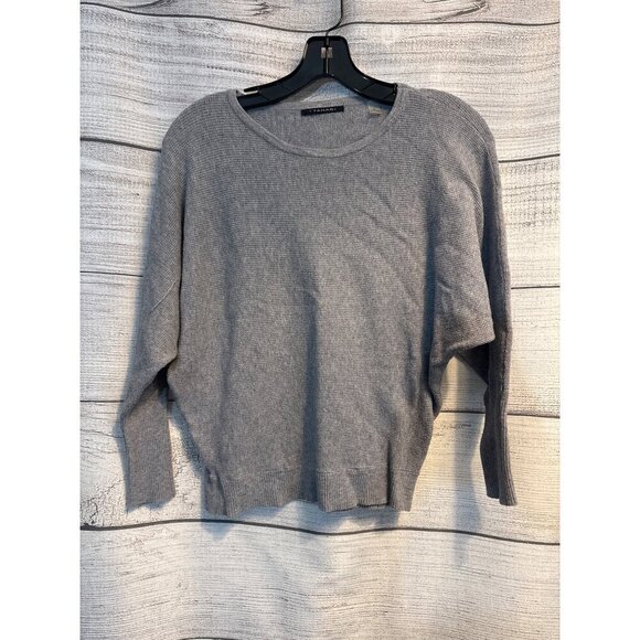 T Tahari Crewneck Lightweight Dolman Waffle Sweater Size Large - Picture 1 of 3